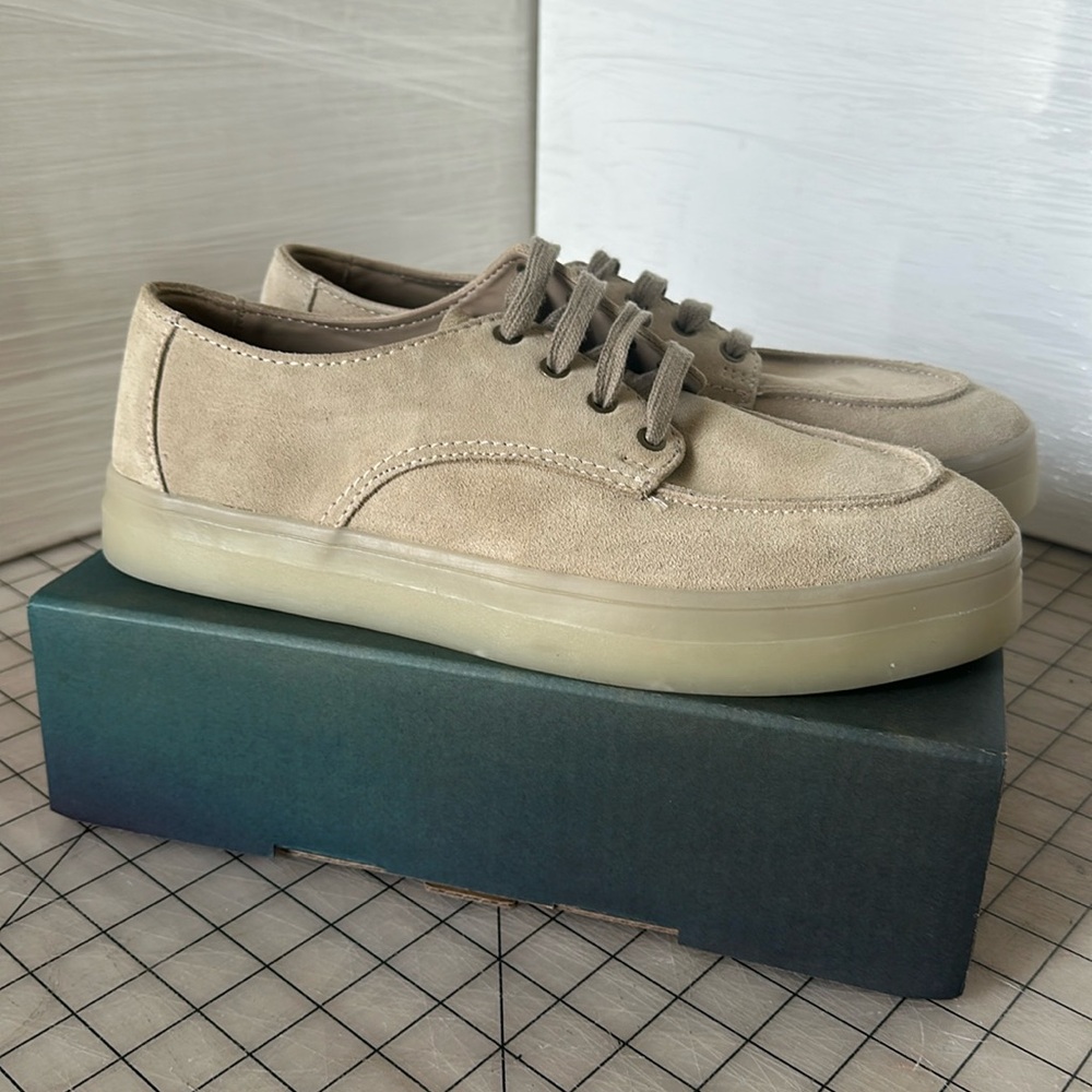 As new Zara mens leather sneakers